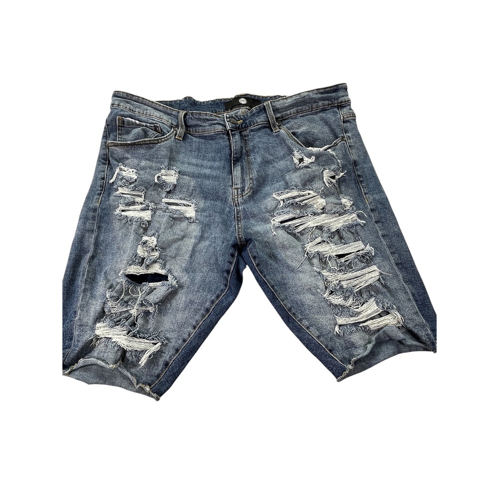 Jordan Craig Jean Shorts 42 Distressed Thrashed Skater Rocker Grunge‎ Streetwear